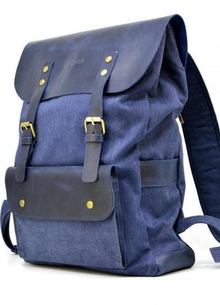 Рюкзак унисекс микс ткани канваc и кожи kk-9001-4lx tarwa1 фото