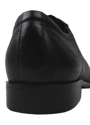 Туфли  мужские cosottinni натуральная кожа, цвет черный4 фото