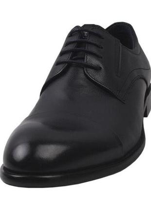 Туфли  мужские cosottinni натуральная кожа, цвет черный2 фото