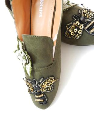 Взуття лофорів балету кефлету з м'яким каблуком, виготовленим з еко -замшевої кольорової кольорів ха5 фото