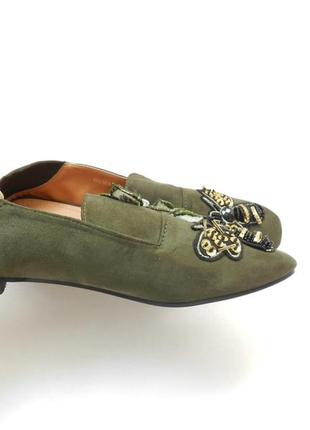 Взуття лофорів балету кефлету з м'яким каблуком, виготовленим з еко -замшевої кольорової кольорів ха6 фото