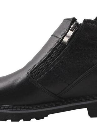 Черевики на платформі чоловічі maxus shoes натуральна шкіра, колір чорний3 фото