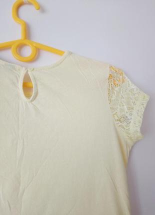 Светло-желтая кружевная блузка dorothy perkins6 фото