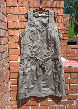 Стильный котоновый сарафан, платье etam 54-566 фото