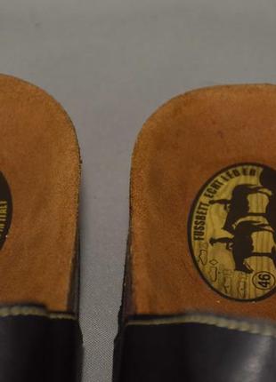 Fussbett leather шльопанці сланці сандалії босоніжки чоловічі шкіряні. італія оригінал 45-46 р/30 см7 фото