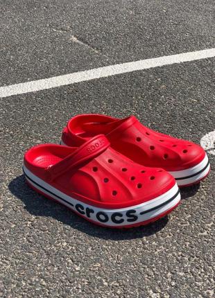 Шльопанці шльопанці босоніжки жіночі crocs червоні / шльопанці босоніжки жіночі крокс червоні7 фото