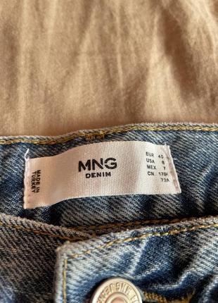 Чудові прямі світлі класичні повсякденні джинси mango denim розмір l8 фото