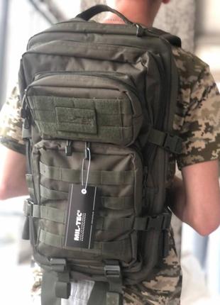 Рюкзак военный тактический штурмовой mil-tec олива3 фото