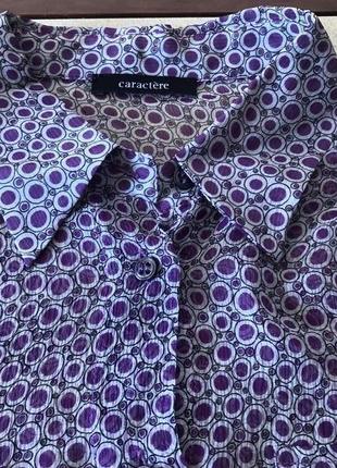 Женственная фиолетовая блузка2 фото