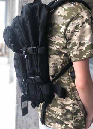 Рюкзак военный тактический штурмовой mil-tec чёрный германия4 фото
