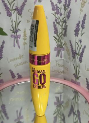 Туш для вій maybelline colossal go extreme 9,5 мл