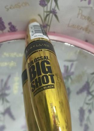 Туш для вій maybelline the colossal big shot екстра - чорна, 9.5 мл