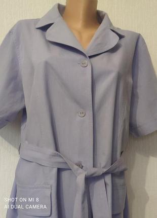 Натуральная рубашка блуза блузон жакет лен и х/б.4 фото