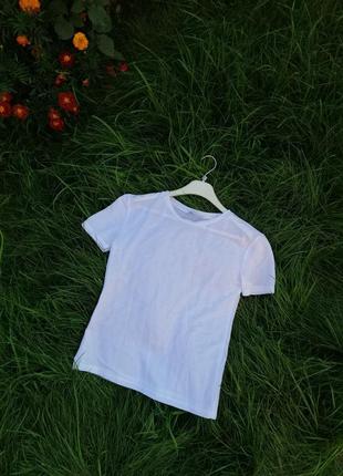 ❤️zara 👕брeндова біла напівпрозора майка лeгка белая базовая футболка брендовая4 фото