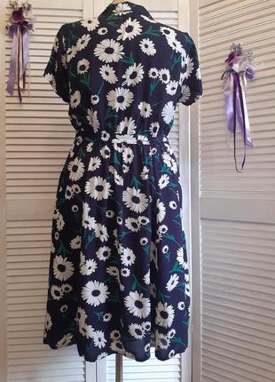 Платье на пуговичках в цветочный принт, вискоза tu5 фото