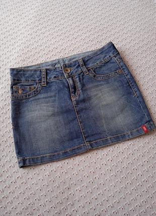 Джинсовая мини юбка юбка короткая юбка мини джинсовая1 фото