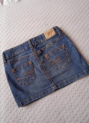 Джинсовая мини юбка юбка короткая юбка мини джинсовая2 фото