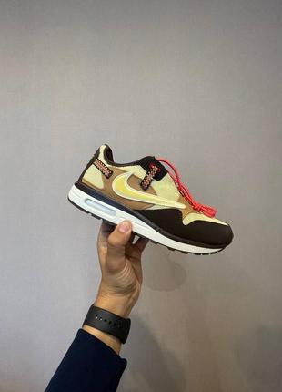 Nike air max 1 «cactus jack» кроссовки мужские. найк аир макс