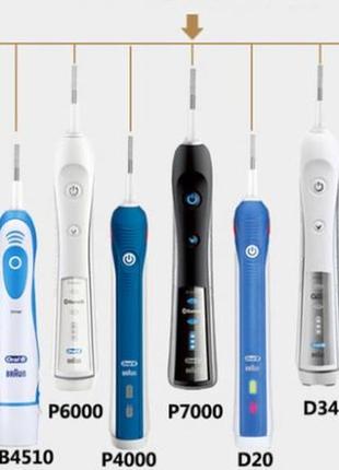 Насадки для oral-b(набір 12 шт) для електричної зубної щітки браун5 фото