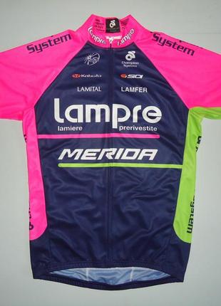 Велофутболка велоформа lampre-merida cycling jersey (m)1 фото