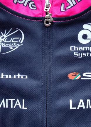 Велофутболка велоформа lampre-merida cycling jersey (m)4 фото