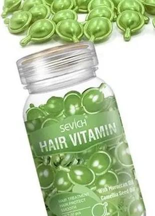 Капсулы для сухих и секущихся волос sevich hair vitamin