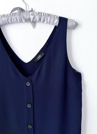 Новий блуза без рукавів топ на гудзичках прямого крою, подвійна тканина7 фото