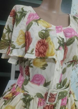 Романтичне плаття квітковий принт сукня3 фото