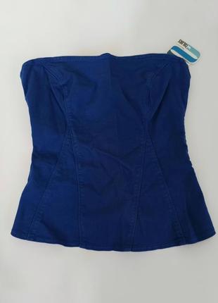Bershka топ жіночий темно синій.брендовий одяг сток