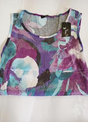 Майка з паєтками жіноча vera mont.брендовий одяг та взуття