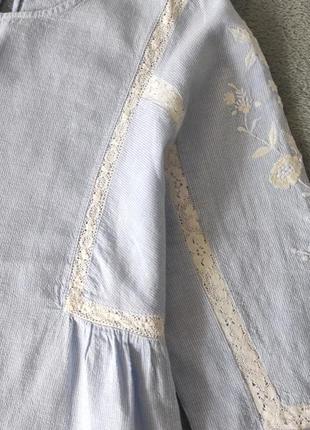 Блузка з вишивкою zara3 фото