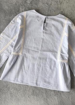 Блузка з вишивкою zara5 фото