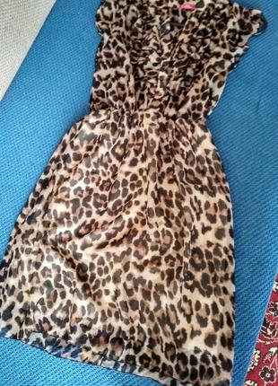 Платье леопардовое1 фото