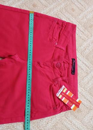 Червоні джинсові бриджі, шорти, капрі, colin's, розмір xs-s7 фото