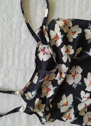 Платье комбинация, шелк, цветы3 фото