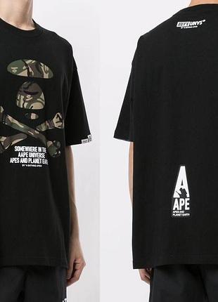 Футболка aape now bape ape crossbone unvs
