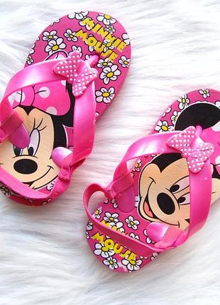 Шльопанці в'єтнамки босоніжки disney minnie mouse