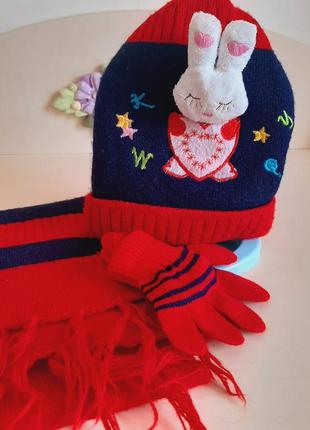 Клмплект шапка, шарф, рукавиці2 фото