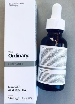 The ordinary mandelic acid 10% + ha кислотний пілінг з мигдальної кислоти (ана)2 фото