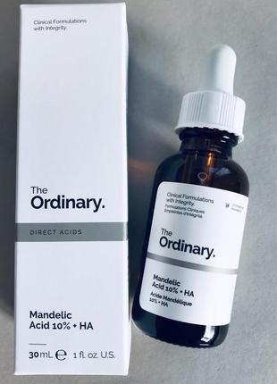 The ordinary mandelic acid 10% + ha кислотный пилинг с миндальной кислотой (ана)