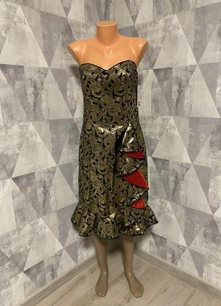 Сукня /:эффектное платье в царский принт