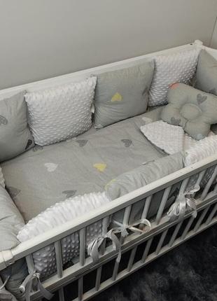Набір набор в дитяче ліжечко детскую кроватку з ботиками1 фото