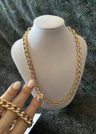 Намисто в браслет мікс в золоті