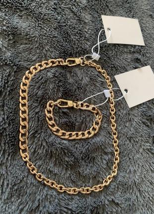 Намисто в браслет мікс в золоті