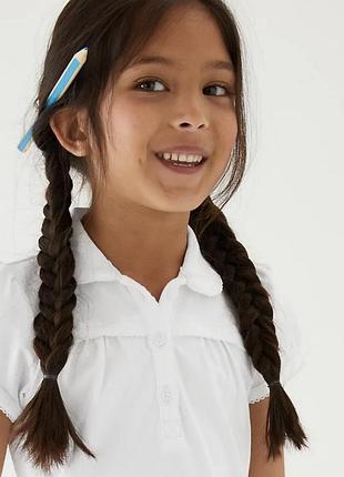 Футболка поло для дівчинки m&s