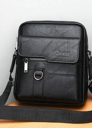 Модная мужская сумка планшет jeep повседневная, барсетка сумка-планшет для мужчин эко кожа
