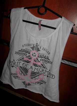 Топ crop с принтом