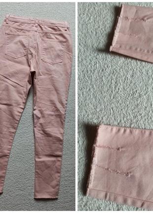 Модные нежно-розовые скинни на 12-13 лет.3 фото