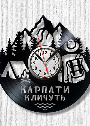 Карпати кличуть годинник на стіну карпати годинник вініловий годинник міста україни український сувенір настінні годинники