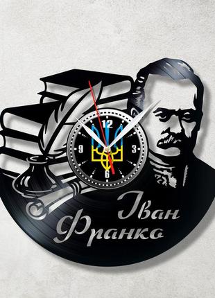 Иван франко часы на стену виниловые часы украинская литература патриотические часы часы украина размер 30см3 фото